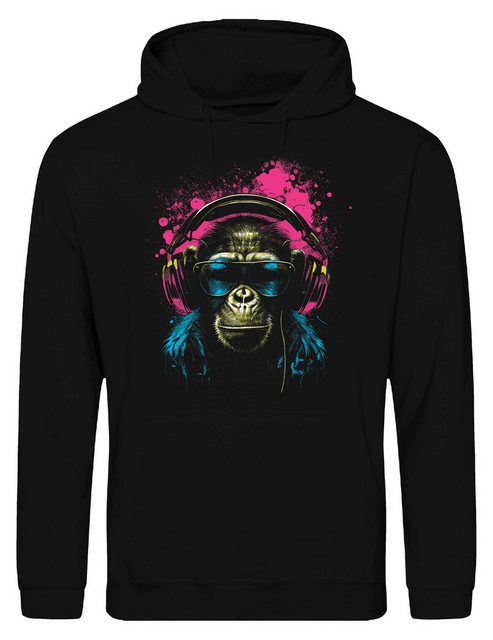 Youth Designz Kapuzenpullover Affe mit Headset Herren Hoodie Pullover mit t günstig online kaufen