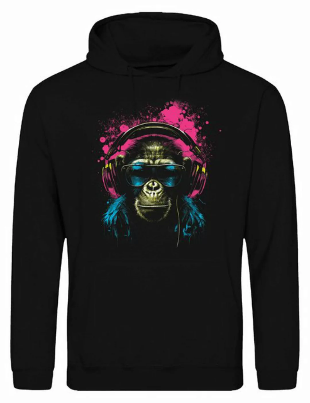 Youth Designz Kapuzenpullover Affe mit Headset Herren Hoodie Pullover mit t günstig online kaufen