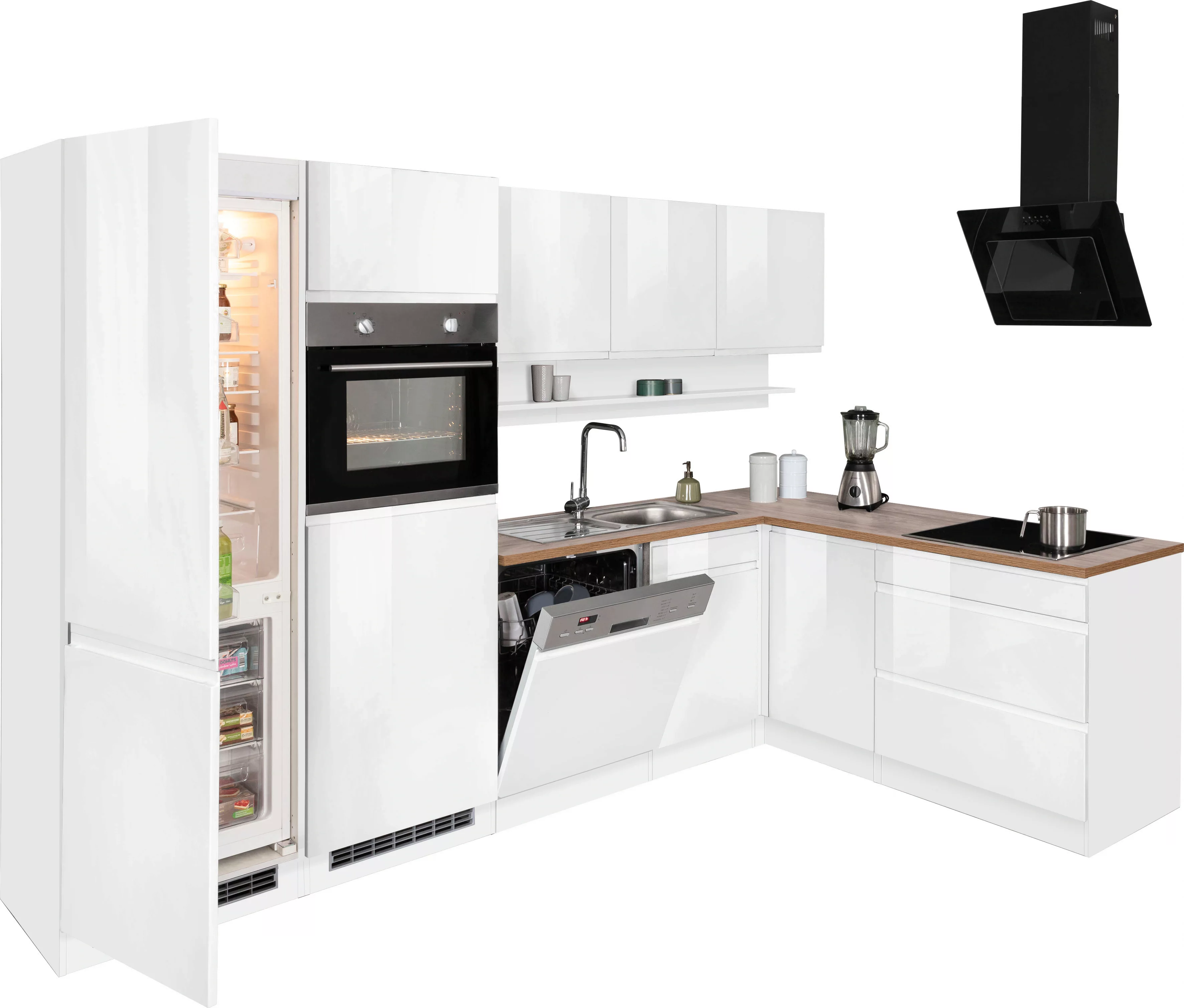 Kochstation Küche »KS-Virginia«, Stellbreite 290/190 cm cm, wahlweise mit I günstig online kaufen
