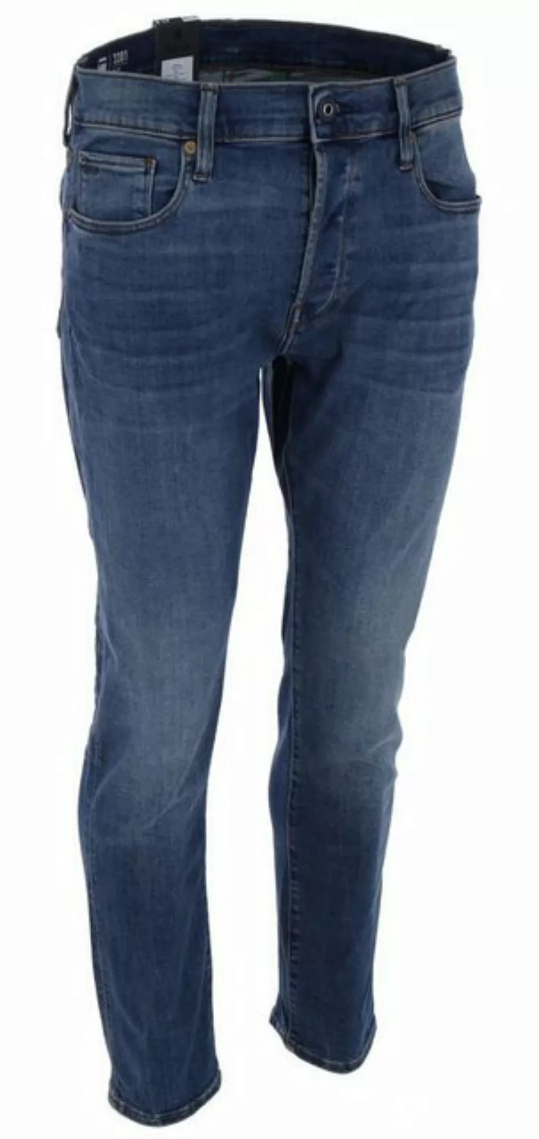 G-Star Herren Jeans 3301 Slim Fit - Blau - Vintage Medium Aged günstig online kaufen