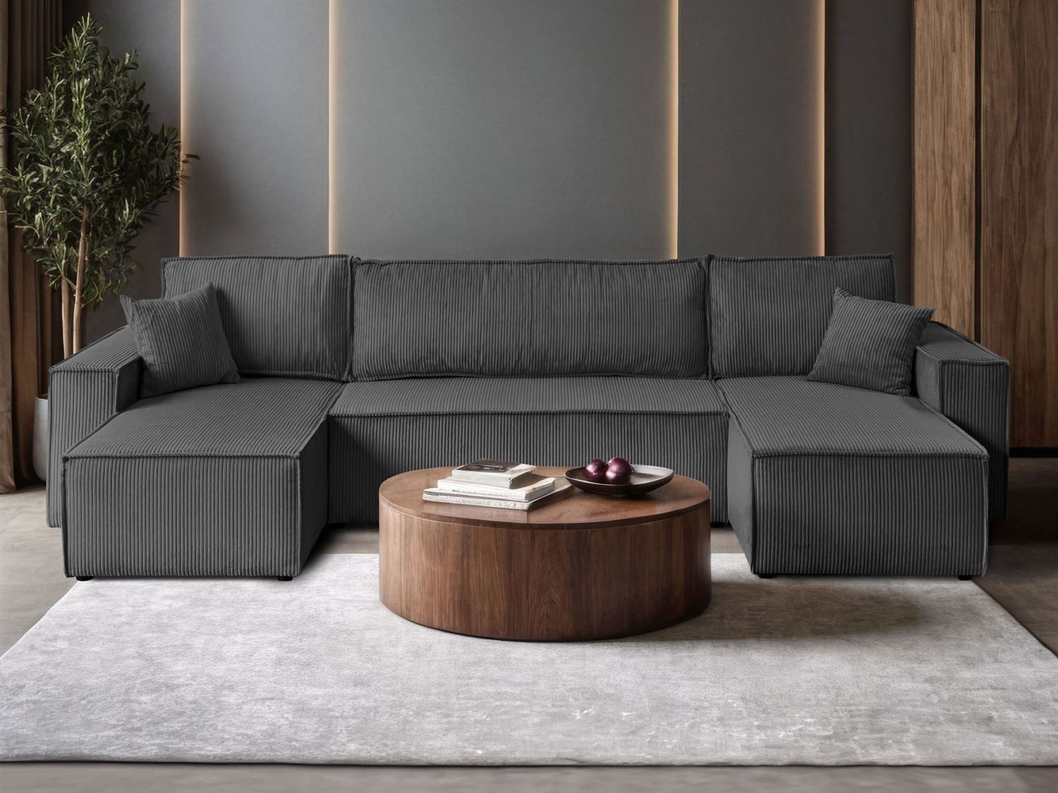 Lookway Wohnlandschaft CARLOS U CORD Gepolstertes günstig online kaufen