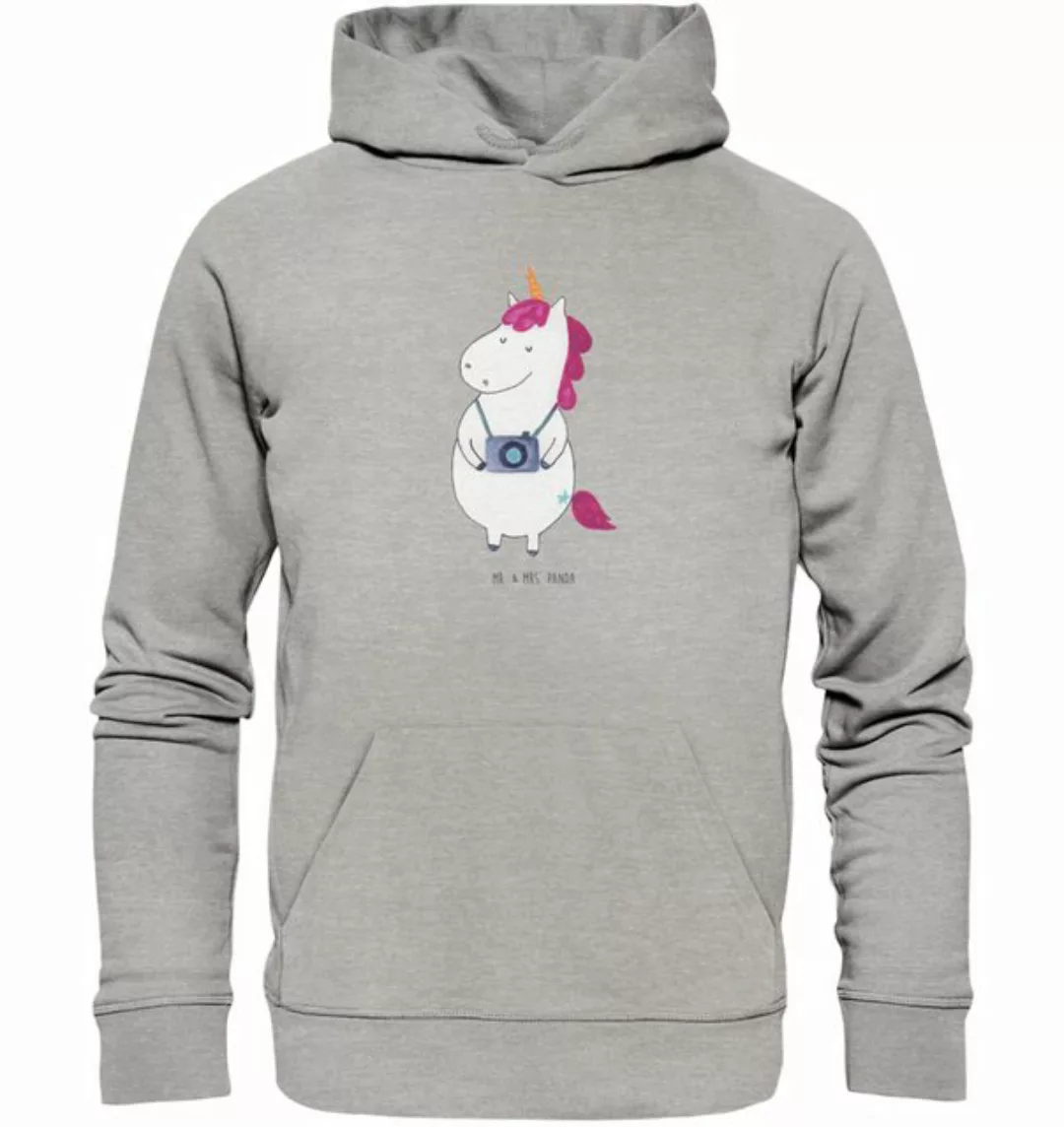 Mr. & Mrs. Panda Hoodie Größe S Einhorn Fotograf - Heather Grey - Geschenk, günstig online kaufen