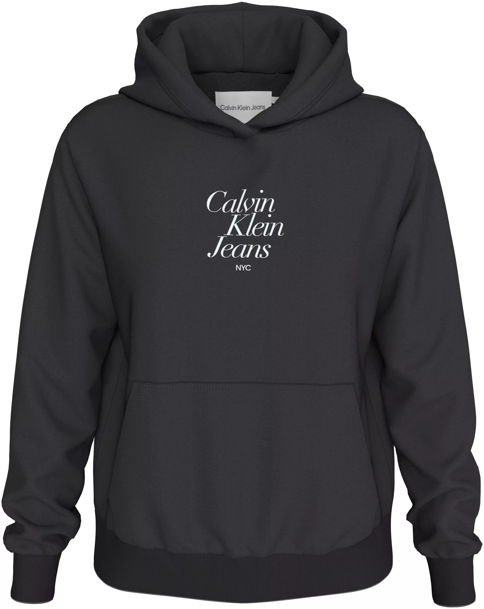 Calvin Klein Jeans Kapuzensweatshirt FONT GRAPHIC REGULAR HOODIE mit Logosc günstig online kaufen