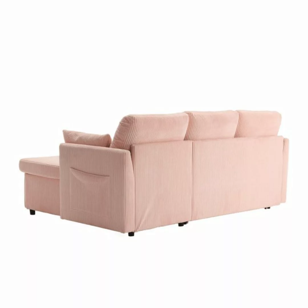 KoDise Sofa Ecksofa Schlafsofa Polstermöbel mit Stauraum, Samtbezug, Auszie günstig online kaufen