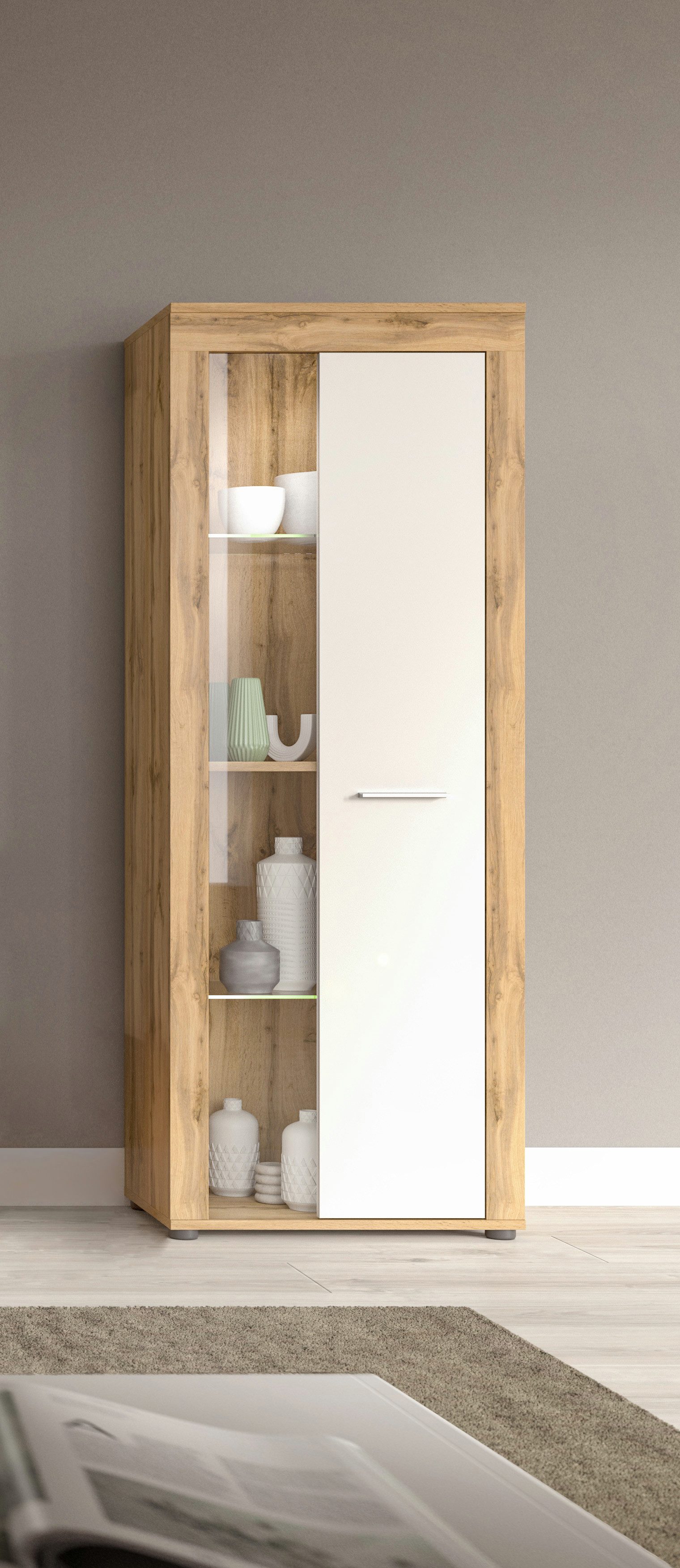 INOSIGN Vitrine "Aosta, Höhe 159 cm, in verschiedenen Farbausführungen", 1 günstig online kaufen