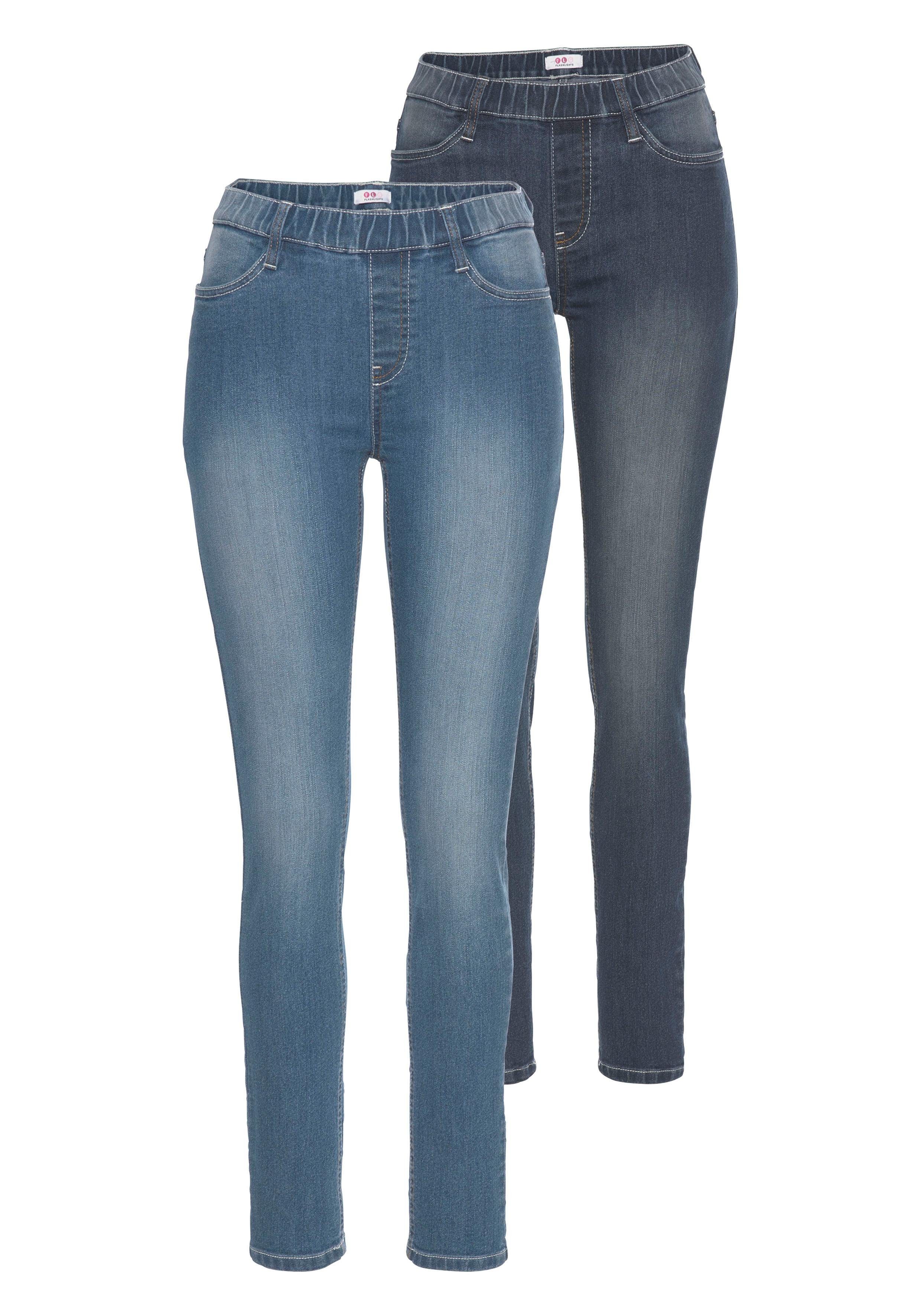 Flashlights Jeansjeggings (Packung, 2er-Pack) enge Passform, günstig online kaufen