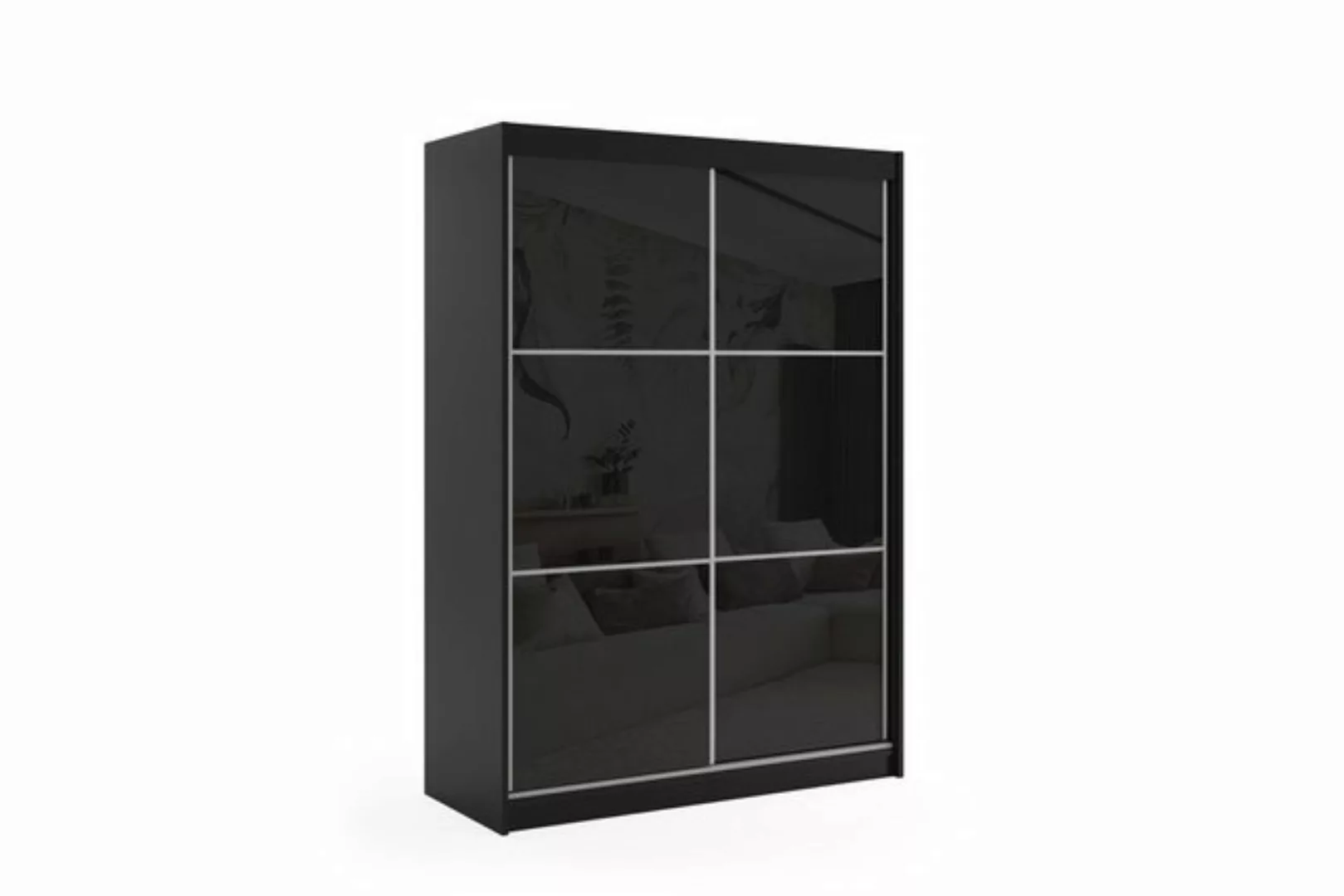 ALTDECOR Schiebetürenschrank VIVI (Kleiderschrank Aluminium-Leisten, Lacobe günstig online kaufen