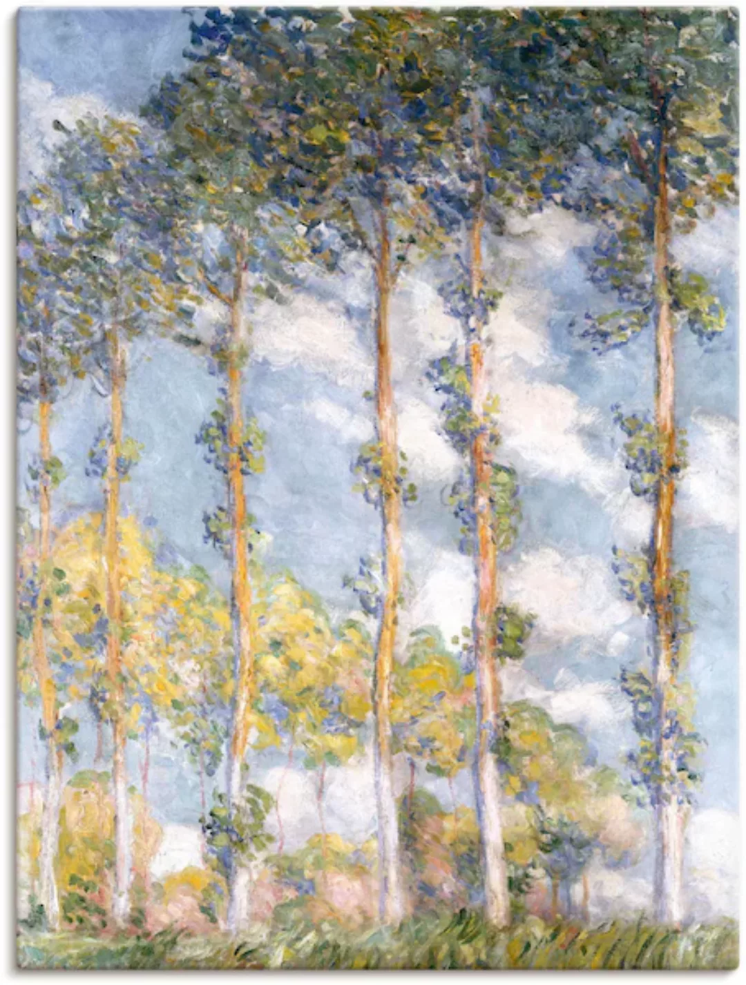 Artland Leinwandbild "Pappeln. 1881", Bäume, (1 St.), auf Keilrahmen gespan günstig online kaufen