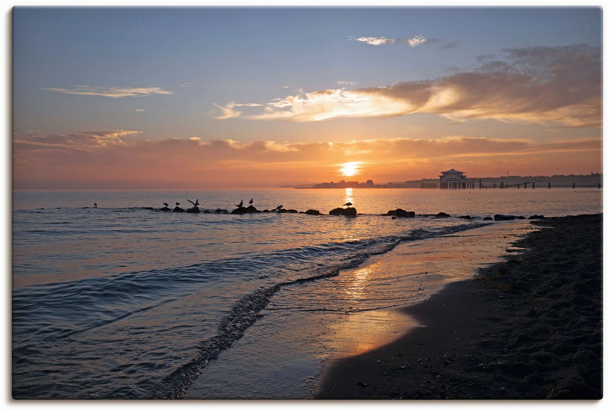 Artland Wandbild "Sonnenaufgang am Ostseestrand", (1 Stück), in vielen Größ günstig online kaufen