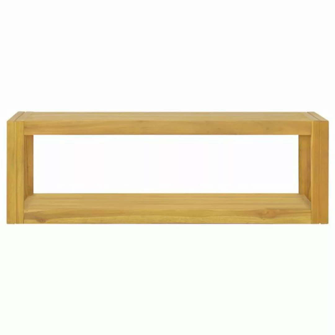 vidaXL Wand-Badregal 110x45x35 cm Massivholz Teak günstig online kaufen