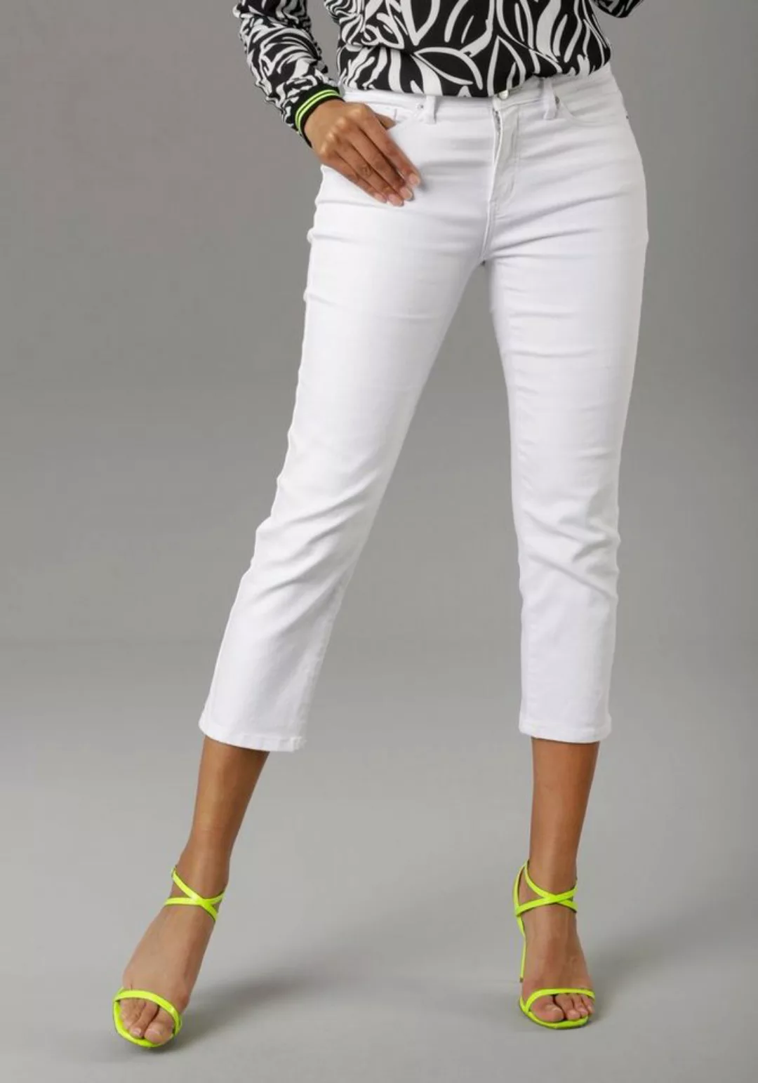 Aniston SELECTED Straight-Jeans, in verkürzter cropped Länge günstig online kaufen