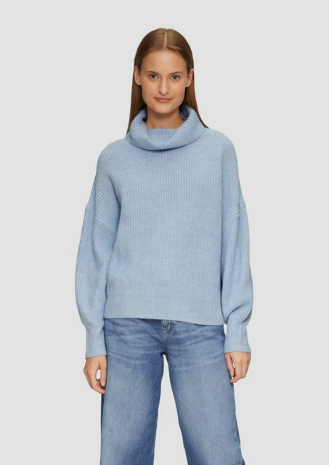 s.Oliver Strickpullover Oversized Pullover mit Rollkragen günstig online kaufen