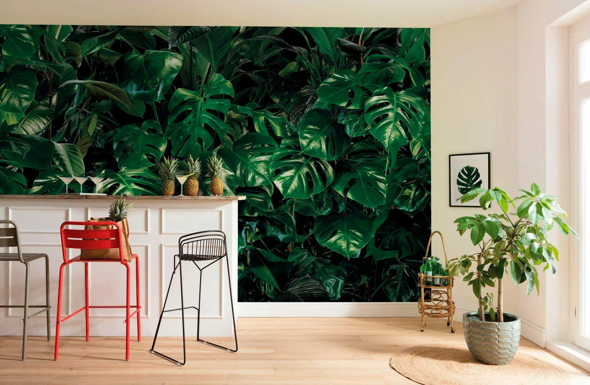 Komar Vliestapete »Tropical Wall«, 400x250 cm (Breite x Höhe), Vliestapete, günstig online kaufen