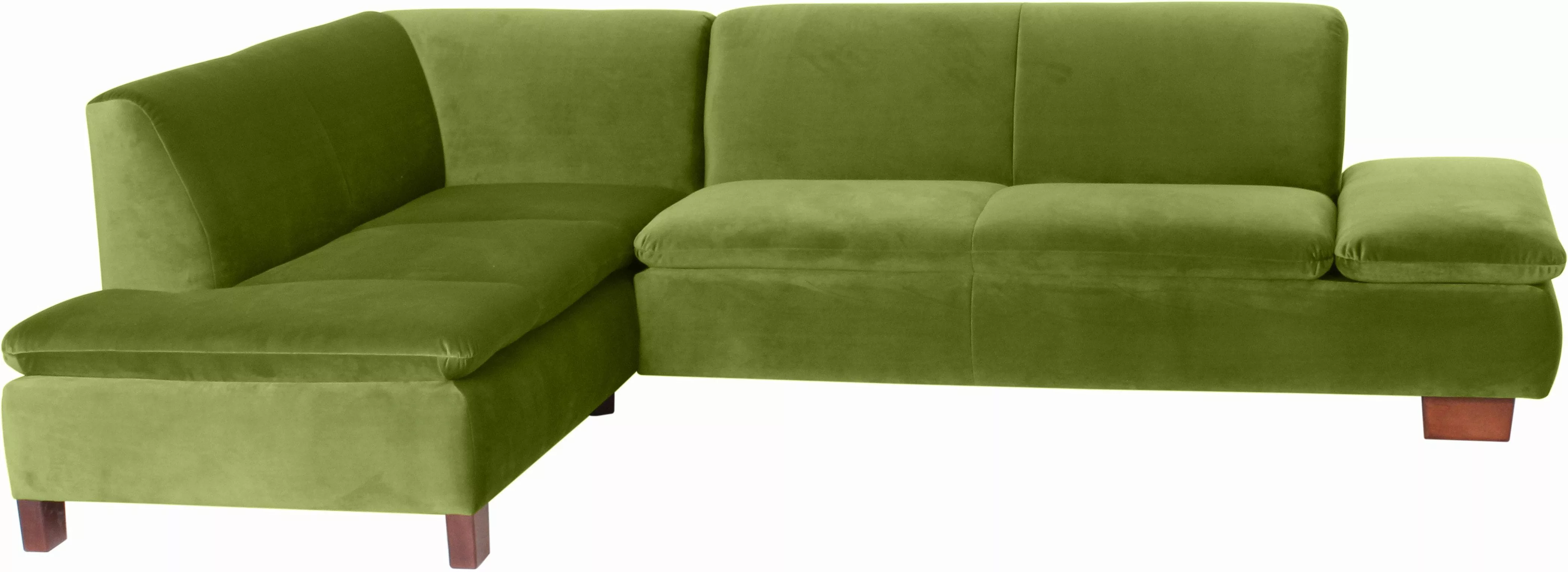 Max Winzer Ecksofa "Tampere modern, edler Samtvelours Bezug, Mattenoptik im günstig online kaufen