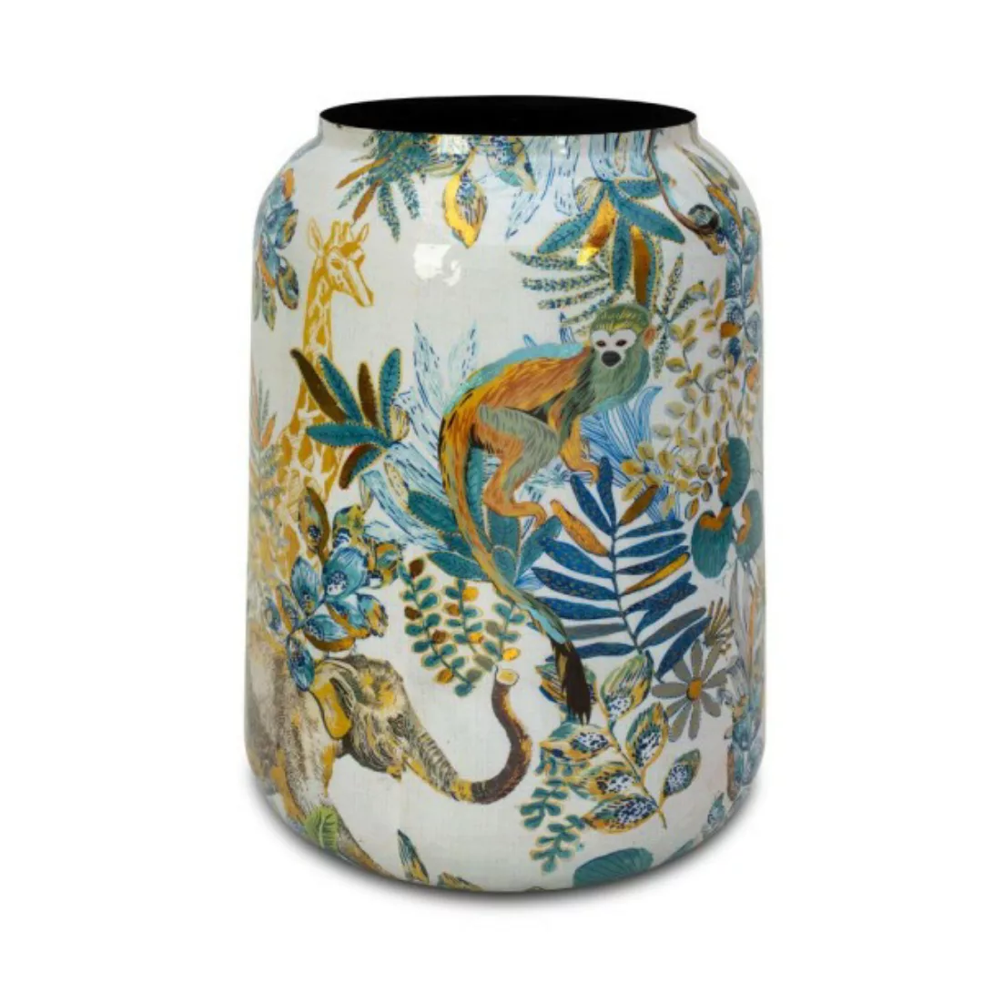 Bunte Vase Cobalt Jungle Ø 47 cm, Höhe 62 cm günstig online kaufen