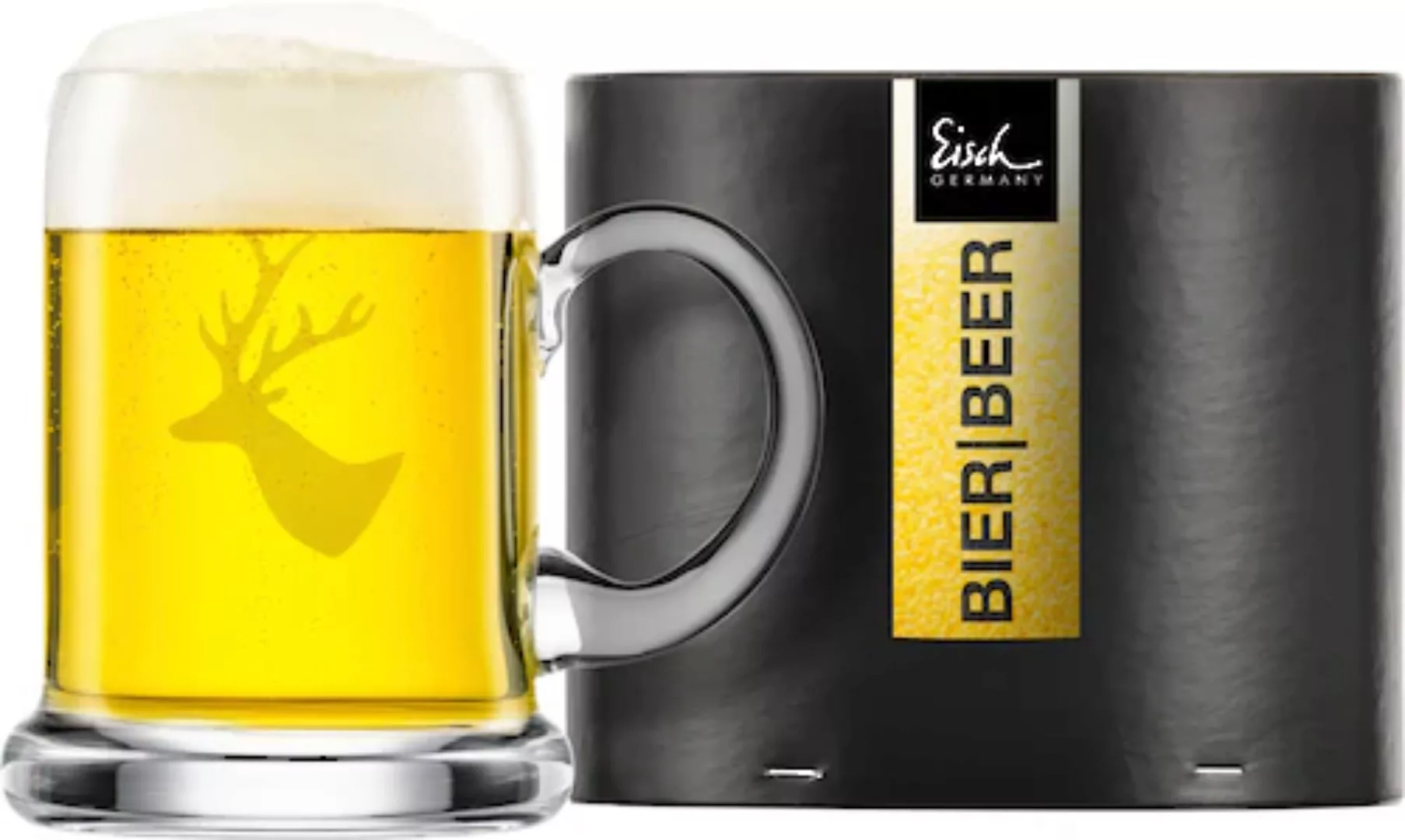 Eisch Bierkrug »CHALET«, (1 tlg.), Hirschmotiv, mundgeblasen, 300 ml, Made günstig online kaufen