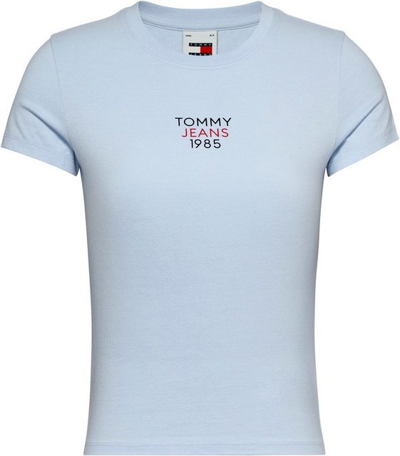 Tommy Jeans T-Shirt Slim Essential Logo Kurzarm Rundhals Jersey T Shirt mit günstig online kaufen