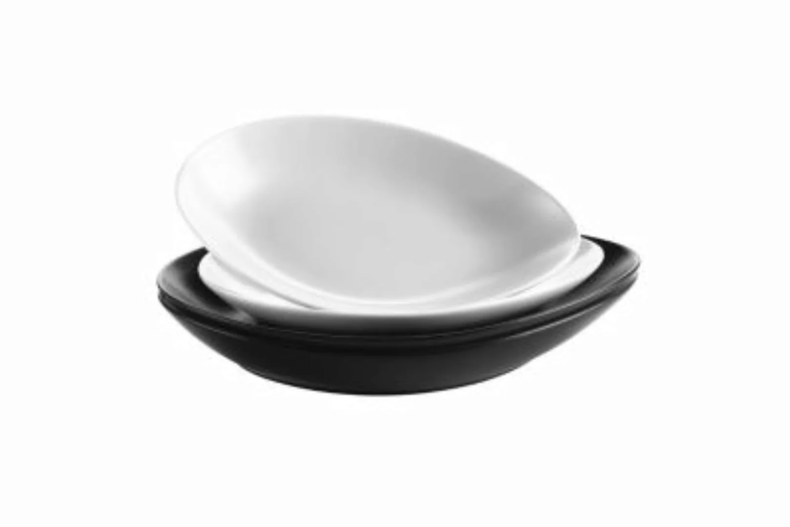 MÄSER Tellerset, Keramik GLENDALE schwarz/weiß günstig online kaufen