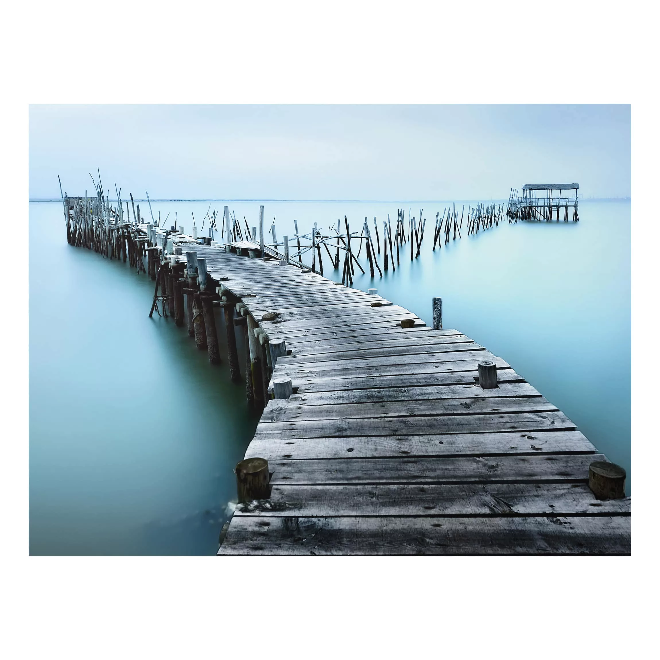 Alu-Dibond Bild - Querformat 4:3 Der Hafen von Carrasqueira günstig online kaufen