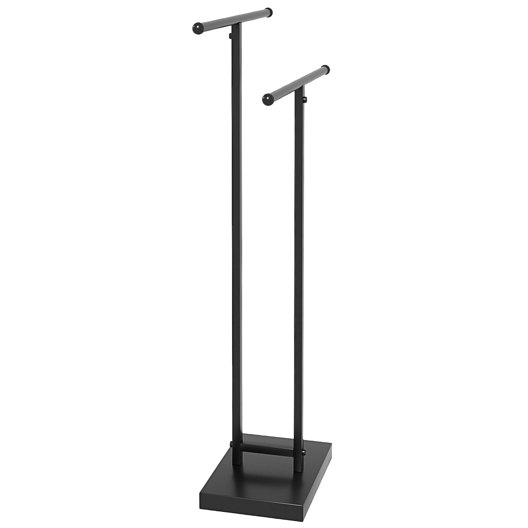 HOMCOM Handtuchständer auf Bodenständer Handtuchwärmer 2 Ebenen aus Metall günstig online kaufen