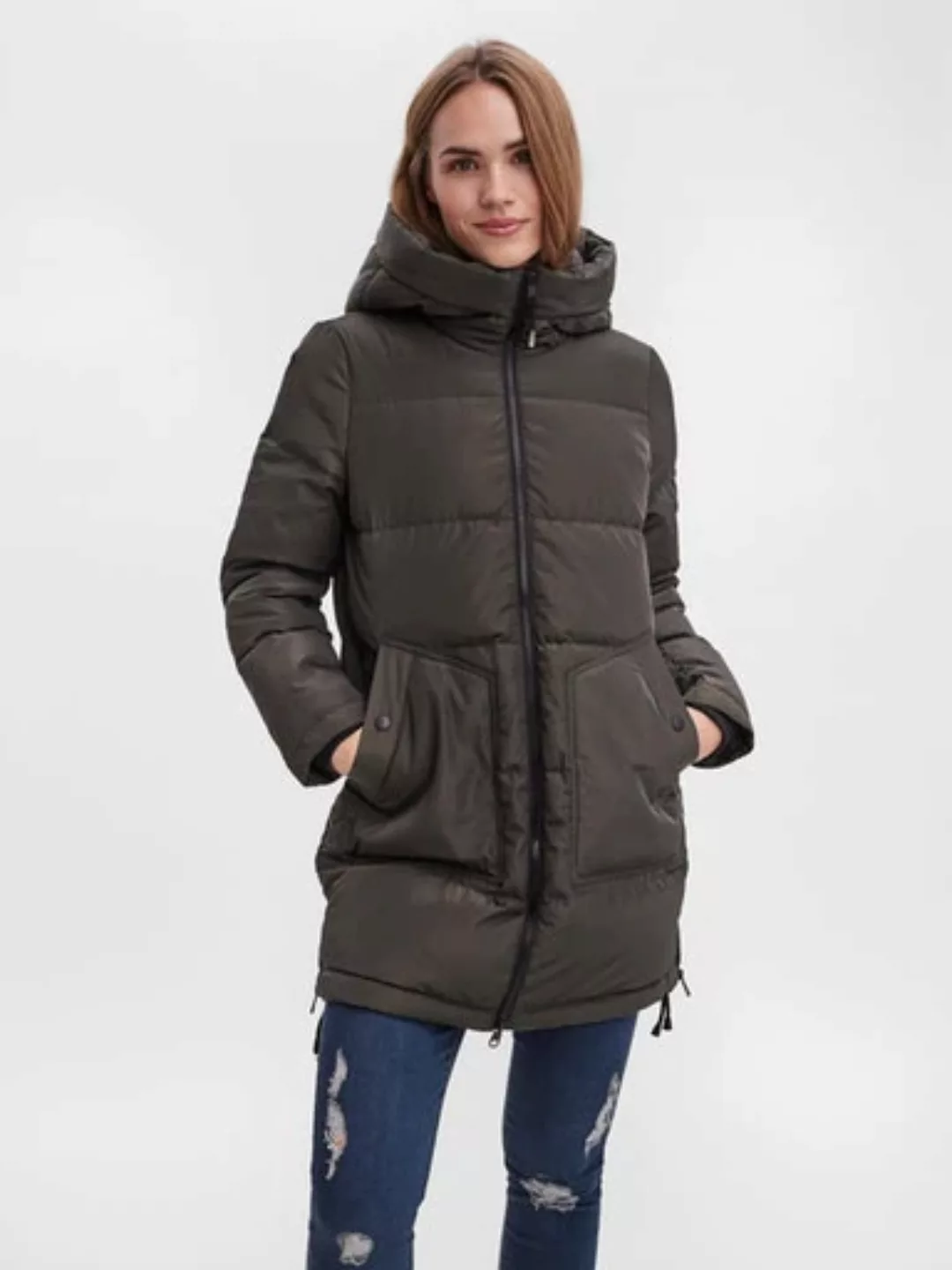 Vero Moda Steppjacke "VMOSLO 3/4 DOWN JACKET", mit Kapuze günstig online kaufen