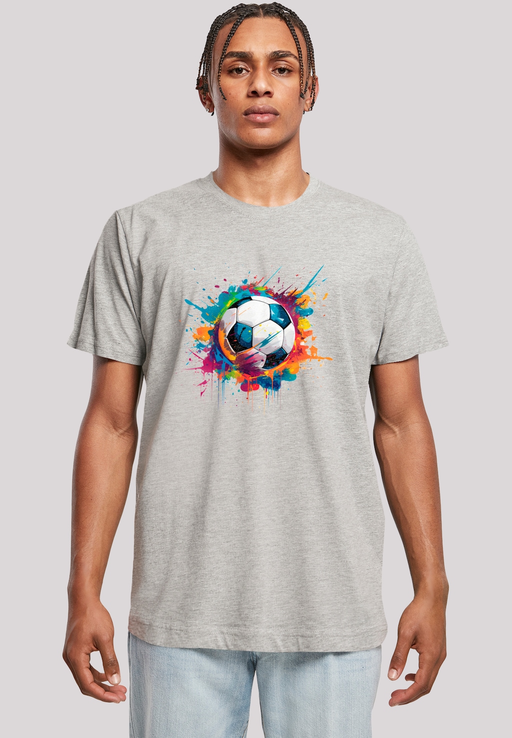 F4NT4STIC T-Shirt "Bunte Fußball Grafik", Premium Qualität günstig online kaufen