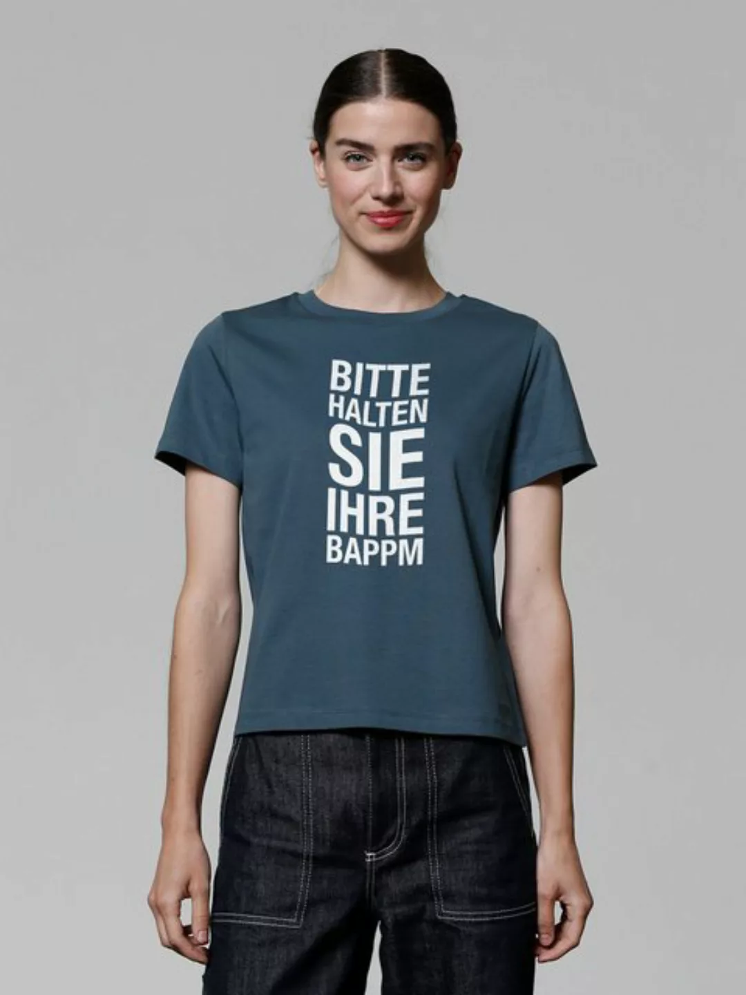 wat? Apparel T-Shirt Bitte Halten Sie Ihre Bappm günstig online kaufen