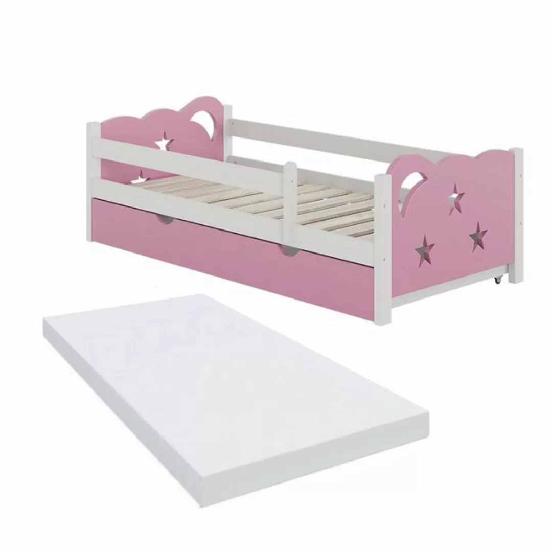 VitaliSpa® Kinderbett Kinderbett Jessica 160cm Pink inkl. Matratze günstig online kaufen