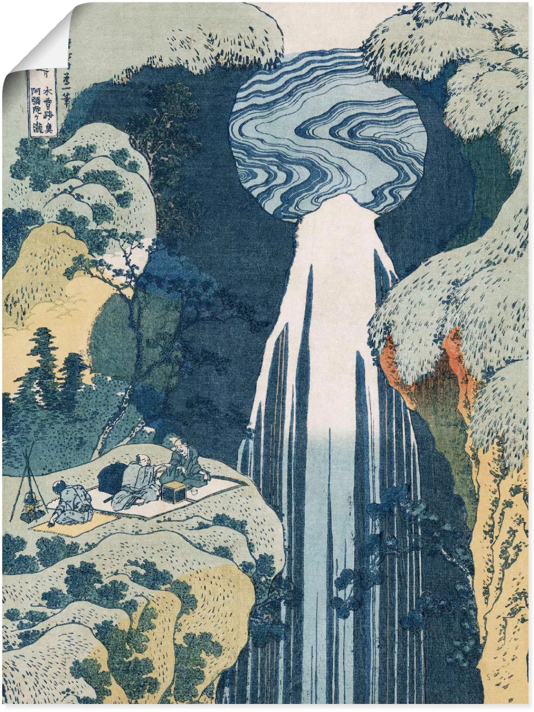 Artland Kunstdruck "Wasserfall von Amida an Kiso Straße", Gewässer, (1 St.) günstig online kaufen