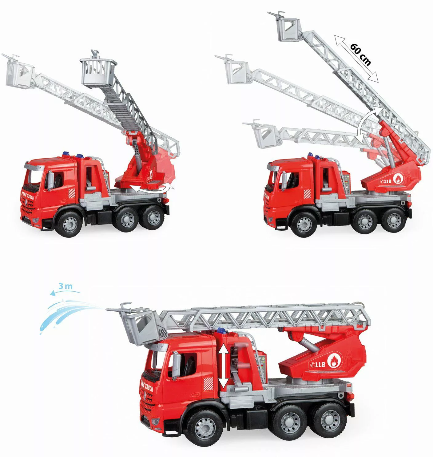 Lena® Spielzeug-Feuerwehr Worxx, Leiterfeuerwehr Mercedes Arocs, günstig online kaufen
