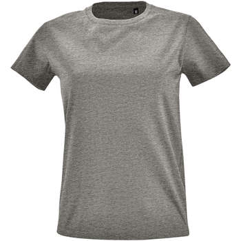 Sols  T-Shirt Camiseta IMPERIAL FIT color Gris mezcla-100% algodón günstig online kaufen