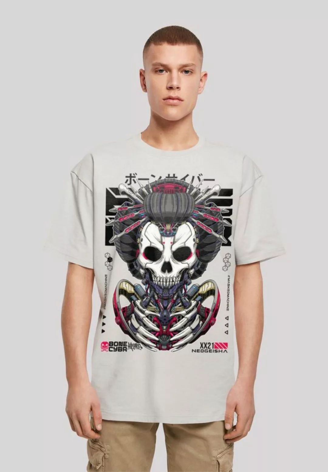 F4NT4STIC T-Shirt "Bone Cyber CYBERPUNK STYLES", Print günstig online kaufen