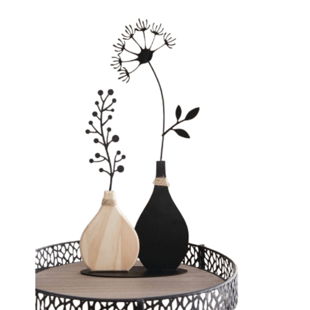 Home-trends24.de Dekofigur Vase Metalldeko Skulptur Deko günstig online kaufen