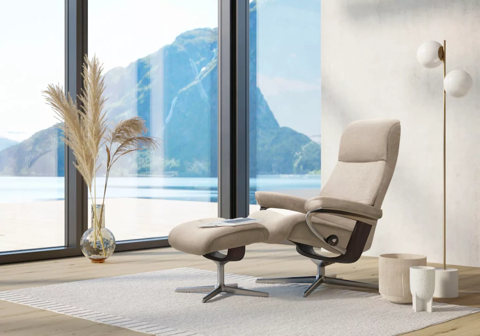 Stressless Relaxsessel "View", (Set, Relaxsessel mit Hocker), mit Hocker, m günstig online kaufen