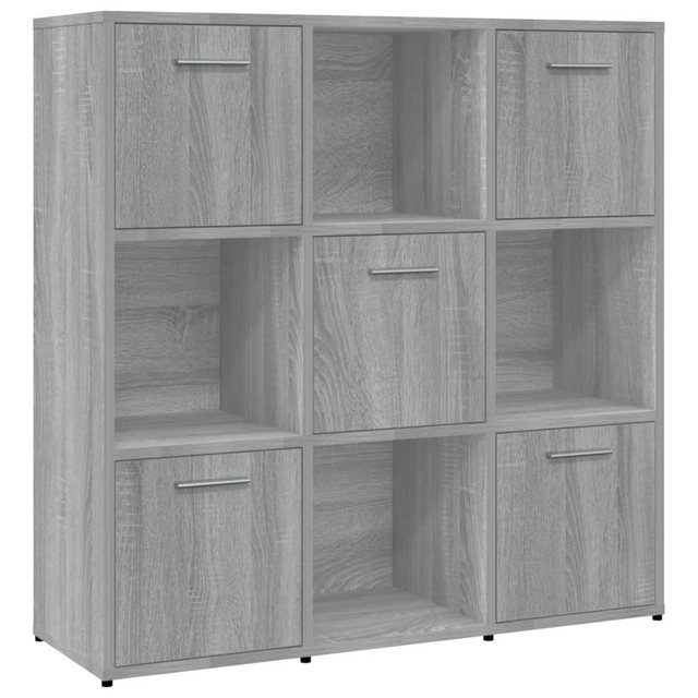 vidaXL Bücherregal Bücherregal Grau Sonoma 90x30x90 cm Holzwerkstoff, 1-tlg günstig online kaufen