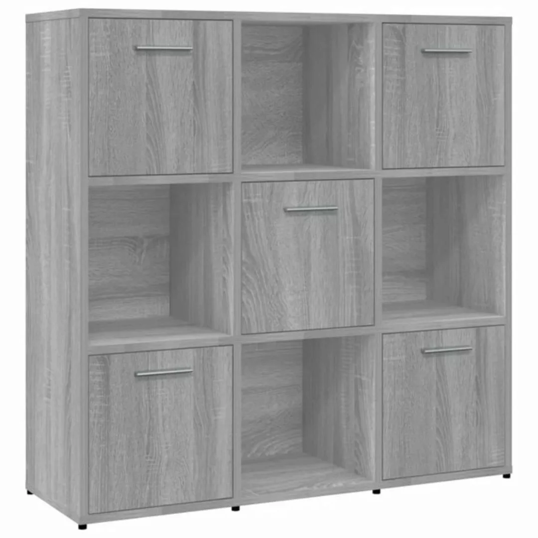 vidaXL Bücherregal Bücherregal Grau Sonoma 90x30x90 cm Spanplatte günstig online kaufen