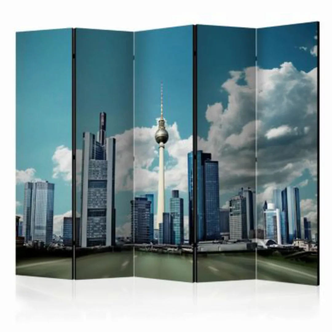 artgeist Paravent Berlin II [Room Dividers] graublau Gr. 225 x 172 günstig online kaufen