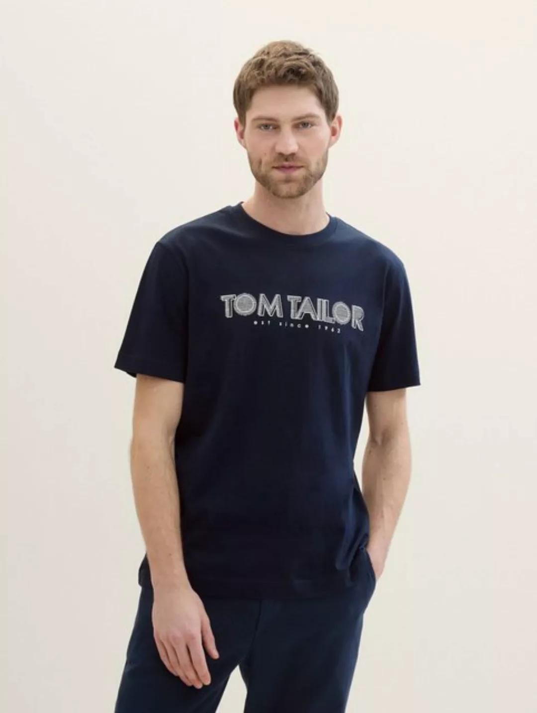 TOM TAILOR T-Shirt T-Shirt mit Logo Print günstig online kaufen