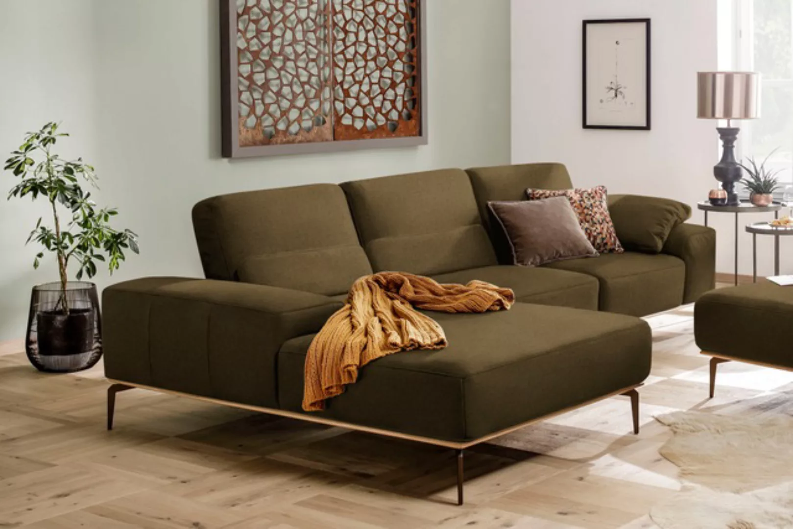 W.SCHILLIG Ecksofa "run, Designsofa mit tollem Sitzkomfort, bequem, L-Form" günstig online kaufen