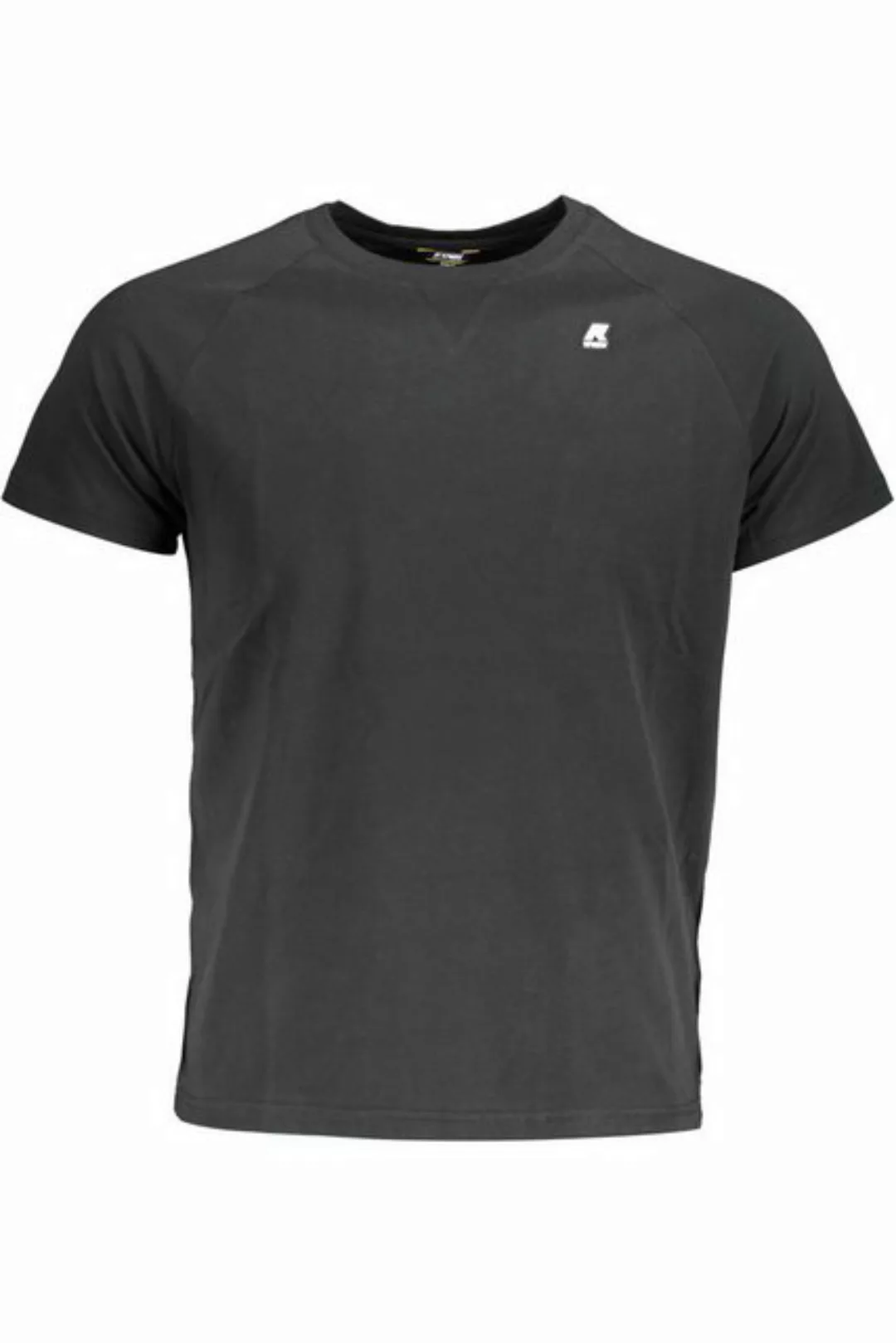 K-Way T-Shirt Stylisches Herren T-Shirt Schwarz Kurzarm mit Logo günstig online kaufen