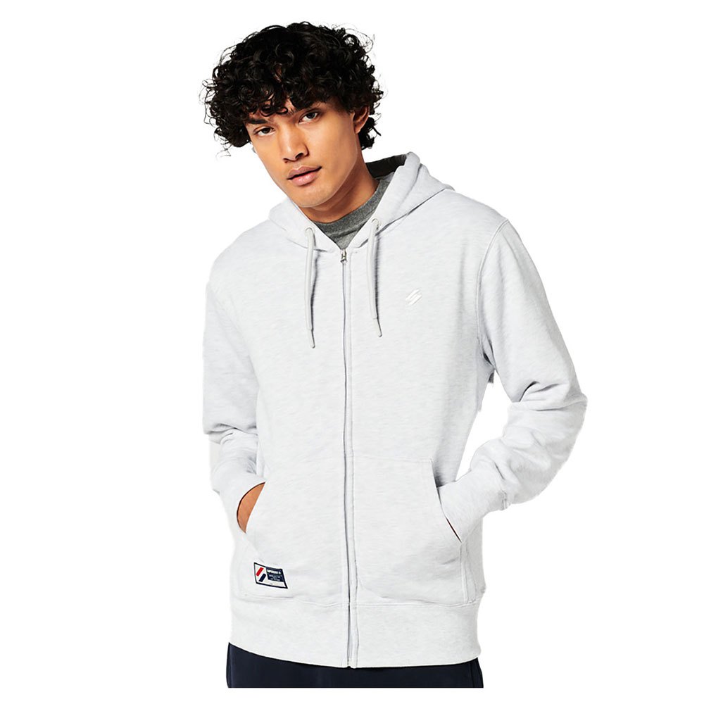 Superdry Code Essential Sweatshirt Mit Reißverschluss S Ice Marl günstig online kaufen