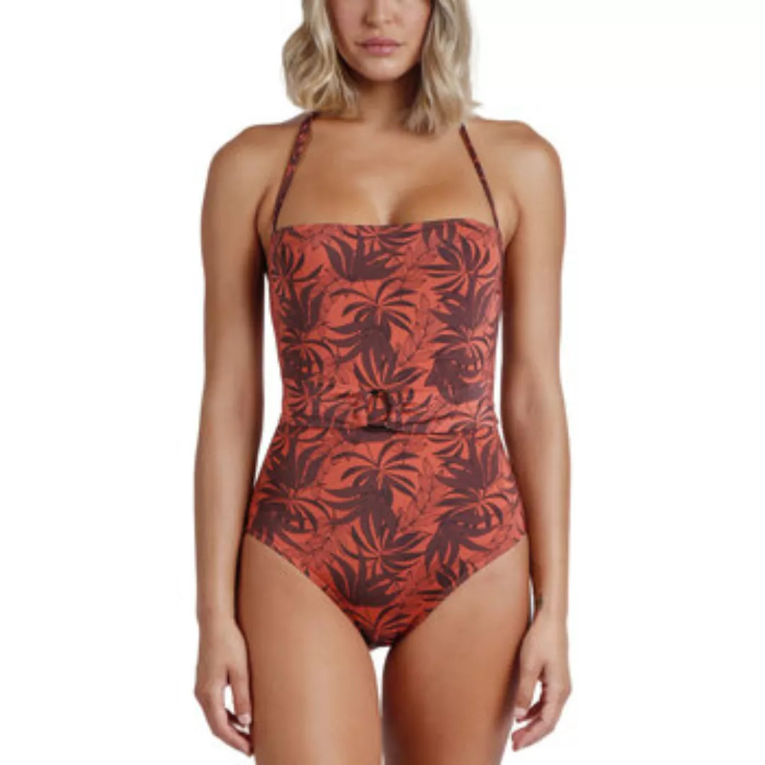 Admas  Badeanzug Einteiliger Badeanzug Bustier vorgeformt Sunset Palm günstig online kaufen