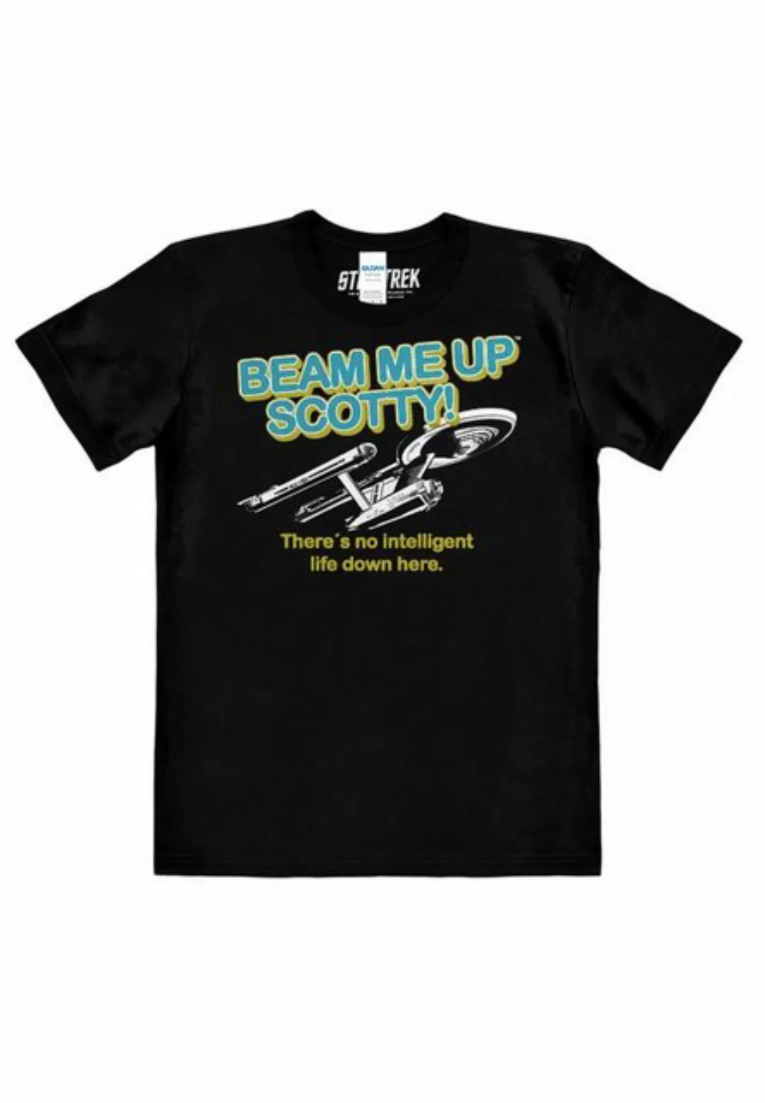 LOGOSHIRT T-Shirt Star Trek - Beam Me Up Scotty mit Beam Me Up Scotty-Logo günstig online kaufen