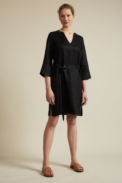 Kleid Mit Gürtel Aus Bio-leinen günstig online kaufen