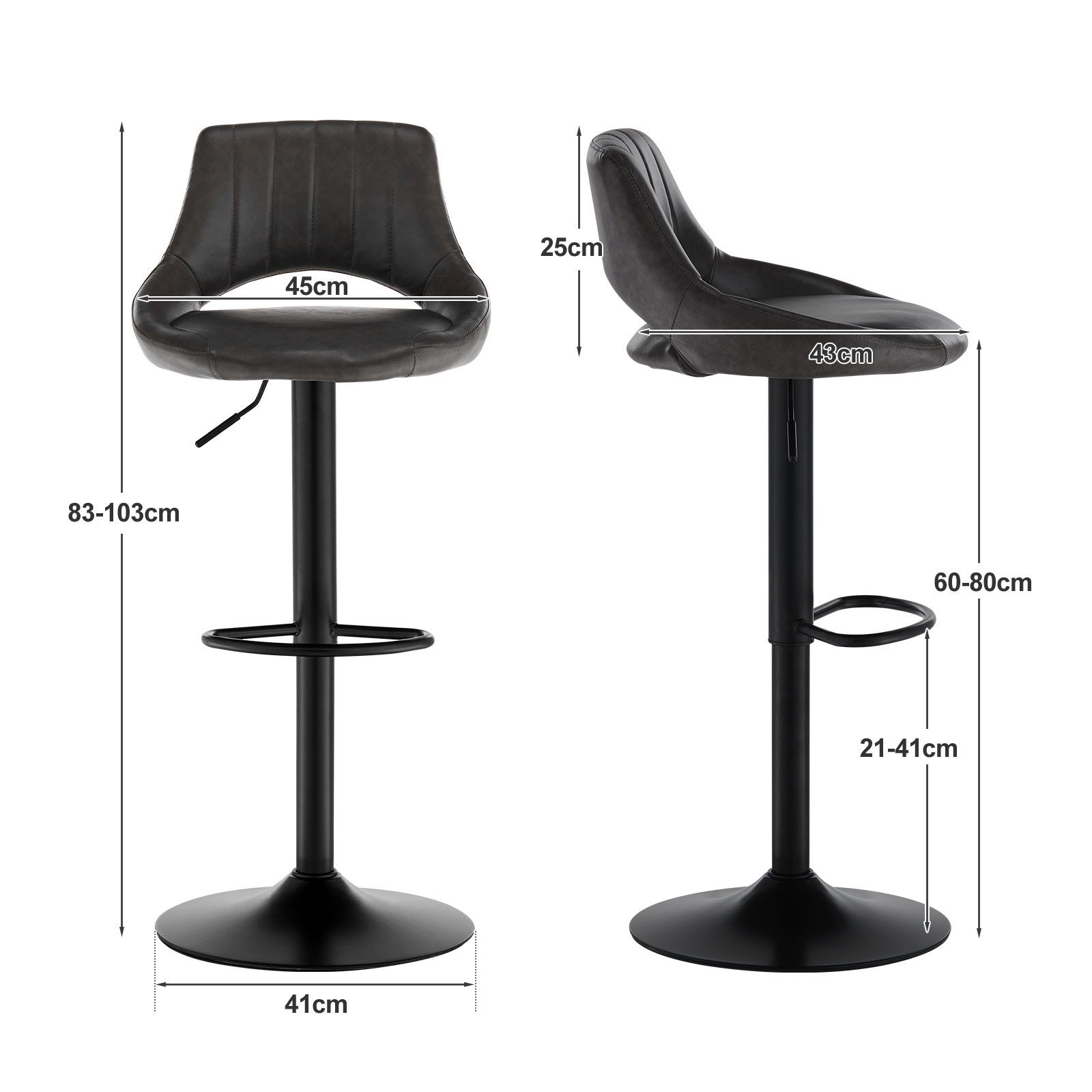 Ofcasa Barhocker Kunstlederbarhocker (2er Set, 2er günstig online kaufen
