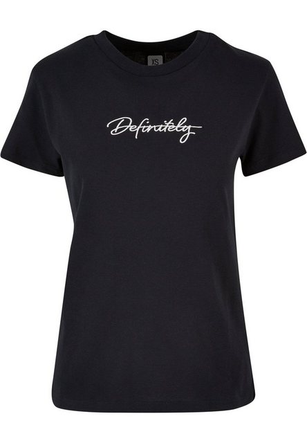 DEF T-Shirt DEF Damen DEF Handwriting Definitely Embroidery T-Shirt (1-tlg) günstig online kaufen