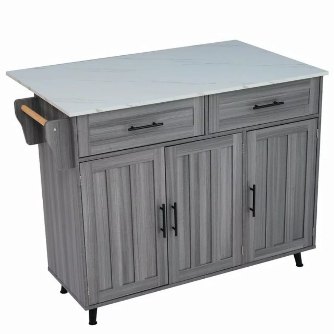 GLIESE Küchenbuffet 129 x 76 x 91,5 cm großer Speisewagen/Sideboard günstig online kaufen