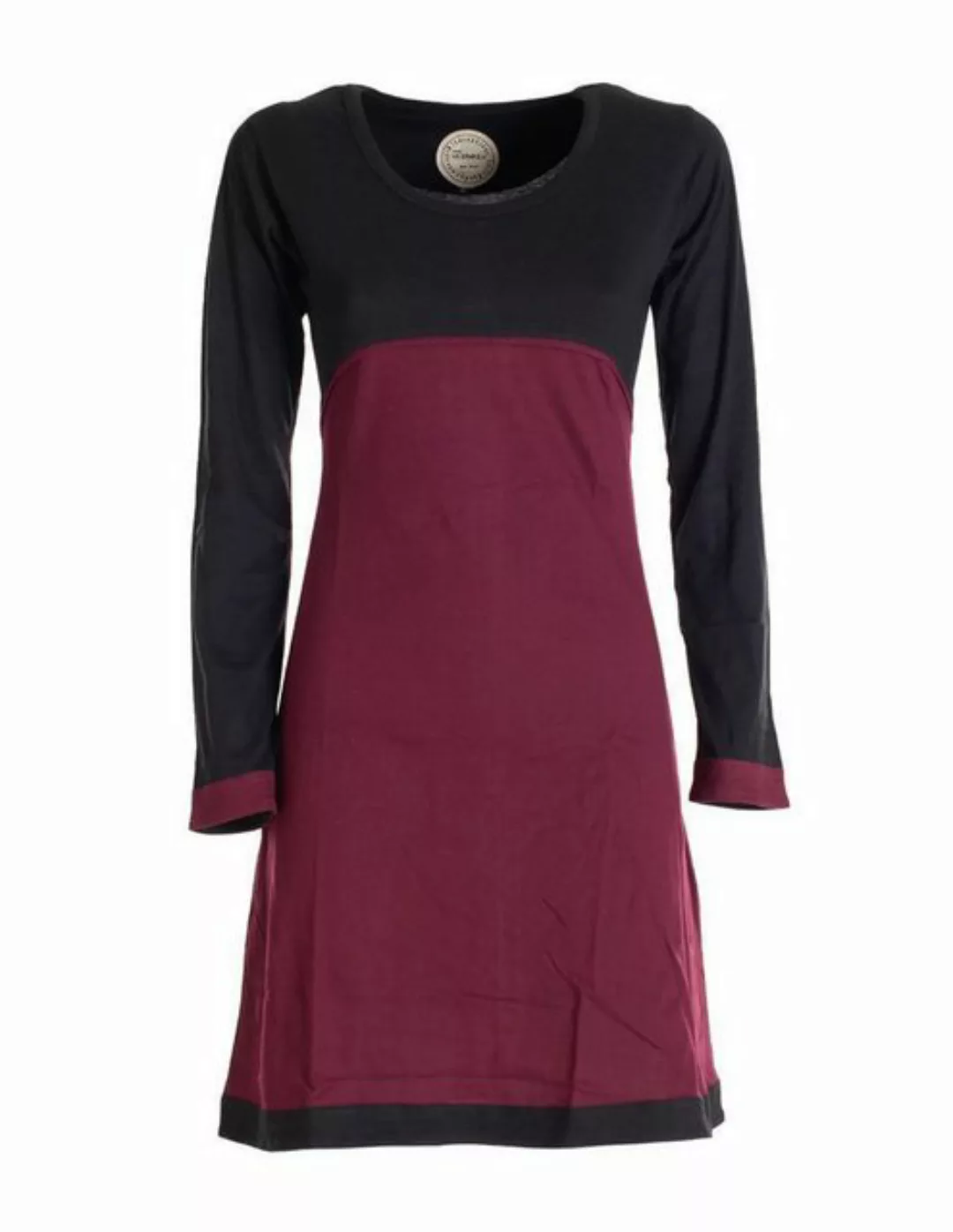 Vishes Jerseykleid Langarm Damen Kleid Longshirt Jerseykleid Bio-Baumwolle günstig online kaufen