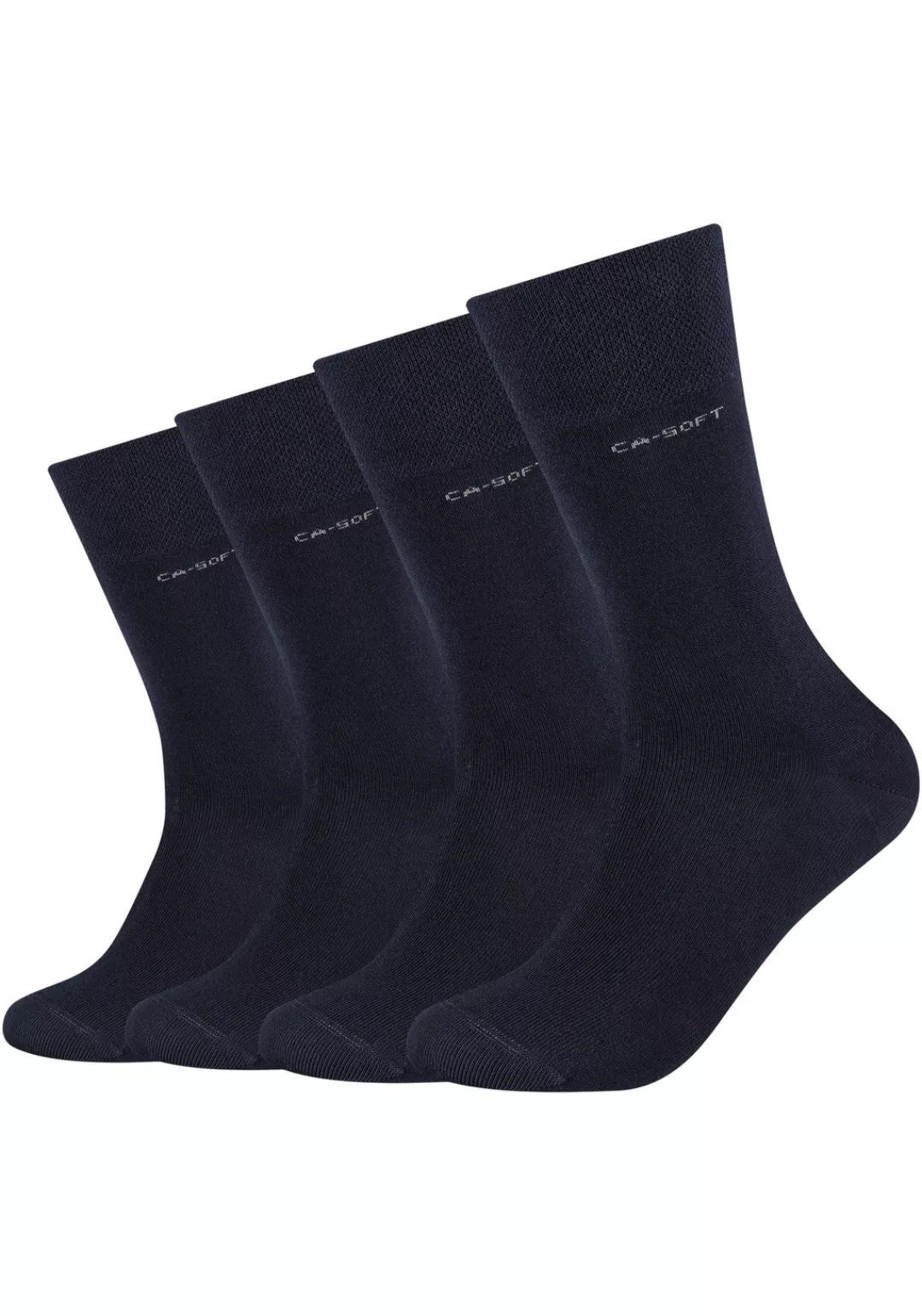 Camano Langsocken "ca-soft", (4 Paar), mit dezentem Logodruck günstig online kaufen
