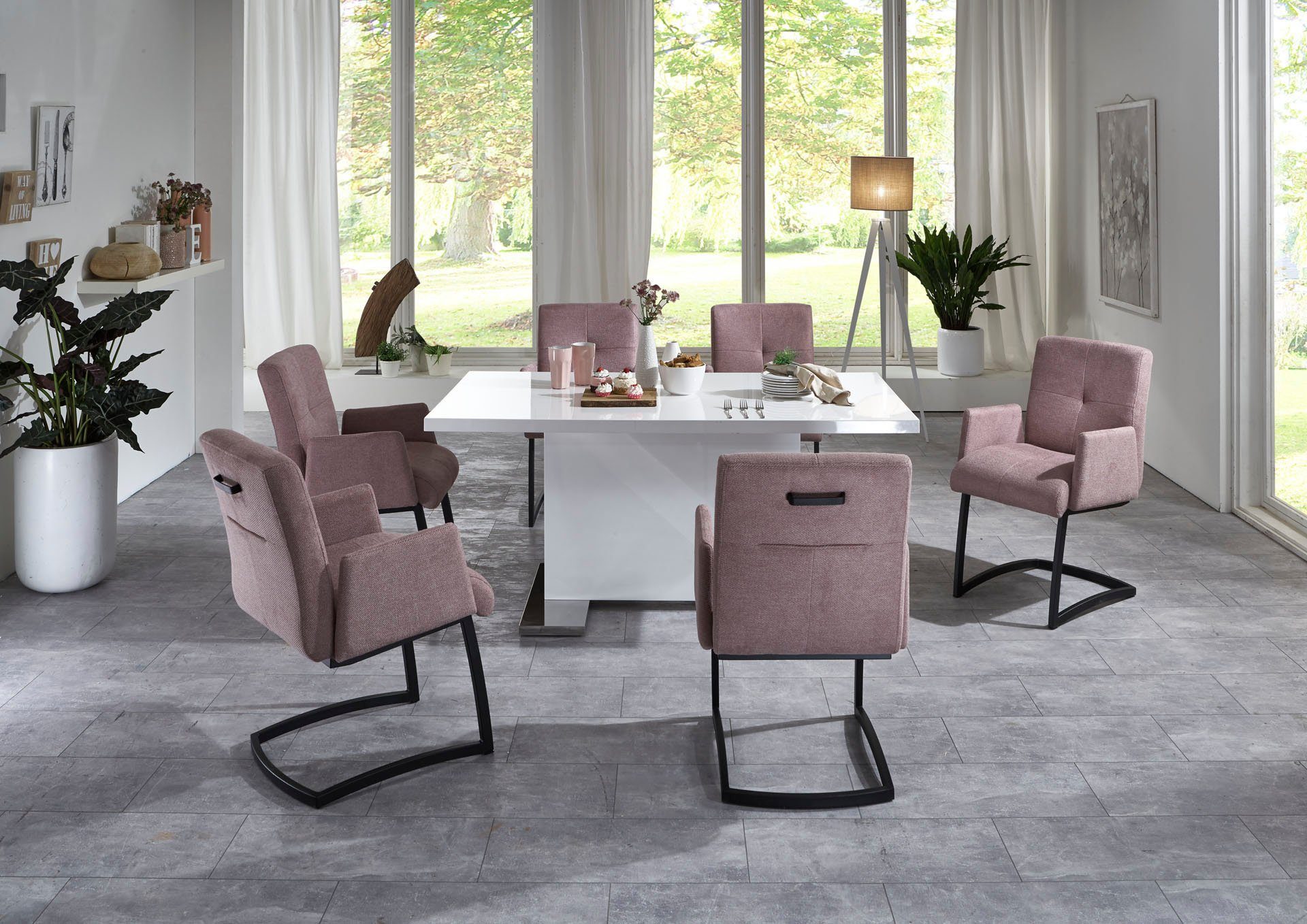 exxpo - sofa fashion Freischwinger "Affogato mit komfortablen Armlehnen", S günstig online kaufen